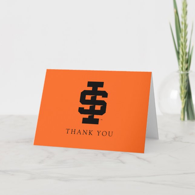 Tarjeta De Agradecimiento Idaho State University Bold Bengala Logo (Anverso)