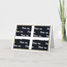 Tarjeta De Agradecimiento Idioma cornualés gracias a meur ras