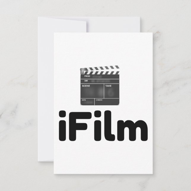 Tarjeta De Agradecimiento iFilm (Anverso)
