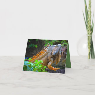 Tarjeta De Agradecimiento "Iguana"