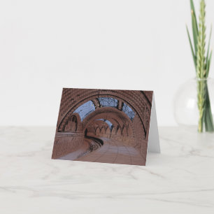 Tarjeta De Agradecimiento Ilustracion abandonado de la estación de metro NY