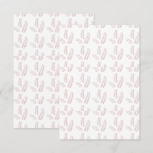 Tarjeta De Agradecimiento Ilustración Botánica Vintage – Arte Floral Elegant