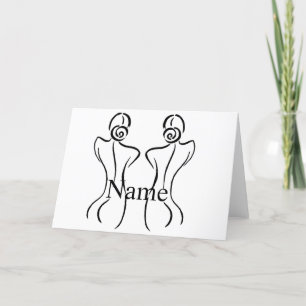Tarjeta De Agradecimiento Ilustracion de arte femenino Thunder_Cove