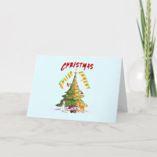 Tarjeta De Agradecimiento Ilustración de navidades
