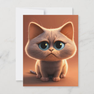 Tarjeta De Agradecimiento ilustración de personaje de dibujos animados de un