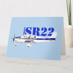 Tarjeta De Agradecimiento Ilustración del diseño de la aeronave ligera Cirru