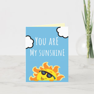 Tarjeta De Agradecimiento ilustracion Sun De 'Eres Mi Luz De Sol'   Cielo bl