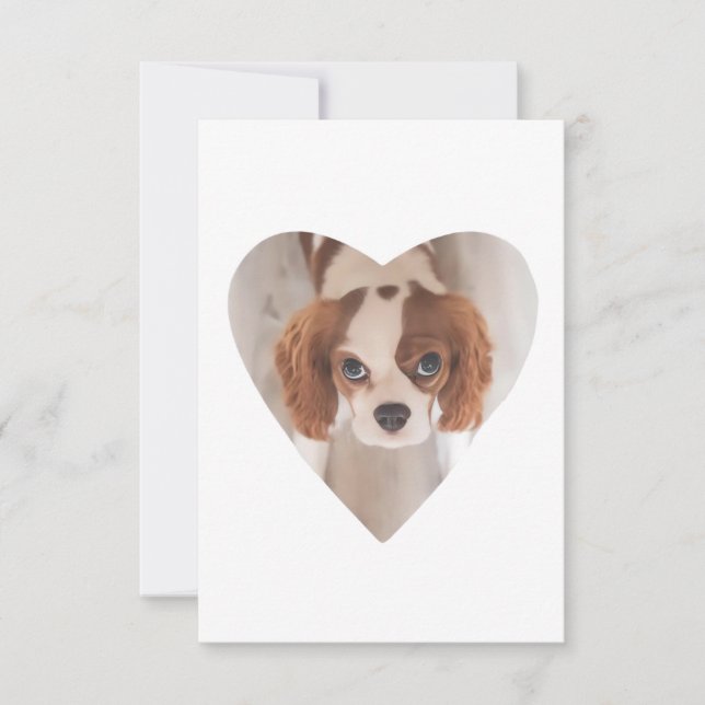 Tarjeta De Agradecimiento Imagen de corazón (Anverso)