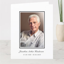 Tarjeta De Agradecimiento Imagen de funeral con guión elegante