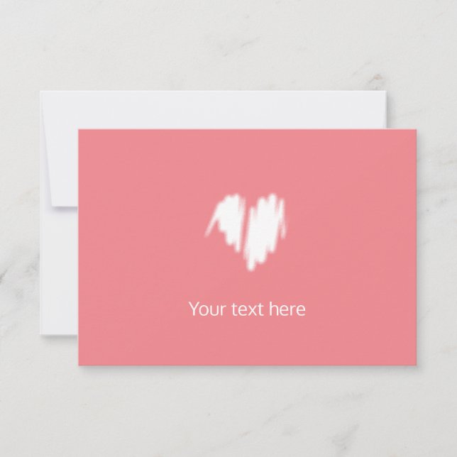 Tarjeta De Agradecimiento Imagen moderada de corazón rociada en graffiti bla (Anverso)