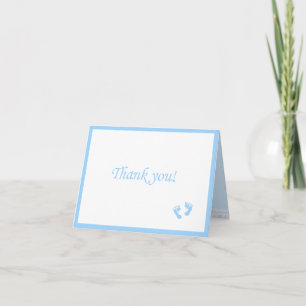 Tarjeta De Agradecimiento Imágenes azules de bebé - Gracias