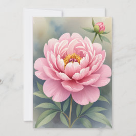Tarjeta De Agradecimiento Impresión de arte Rosa Peony