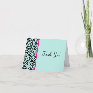 Tarjeta De Agradecimiento Impresión de leopardo