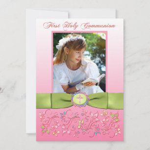 Tarjeta De Agradecimiento IMPRESIÓN RIBBON Fotografía de la Santa Comunión G