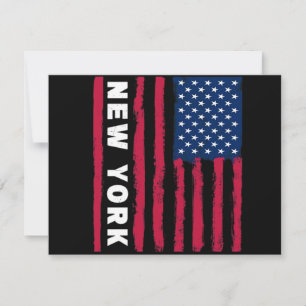 Tarjeta De Agradecimiento Impresionante Nueva York EE. UU. Estados Unidos Am