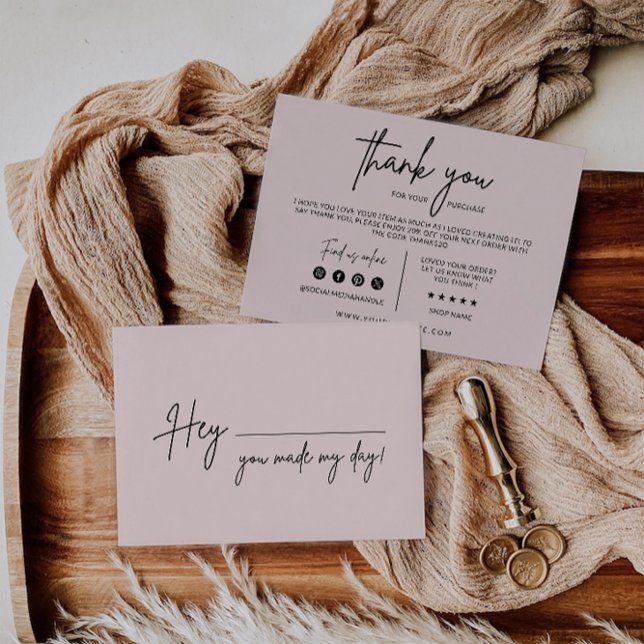 Tarjeta de agradecimiento imprimible, empresa (Printable Thank You Card, Business)