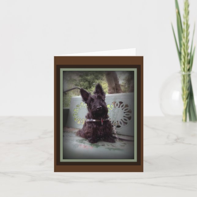 Tarjeta De Agradecimiento Inclinación de la cabeza (Anverso)