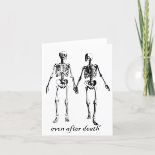 TARJETA DE AGRADECIMIENTO INCLUSO DESPUÉS DE LA MUERTE, HASTA QUE LA MUERTE