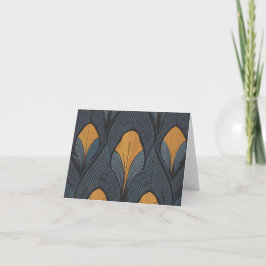 Tarjeta De Agradecimiento Indigo Feather