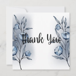 Tarjeta De Agradecimiento Indigo Romance Wedding Thank You Cards