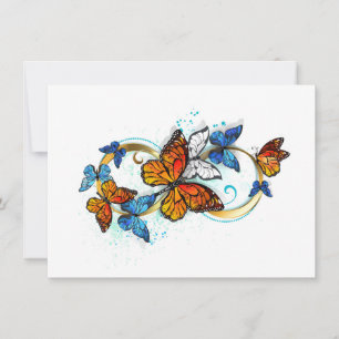 Tarjeta De Agradecimiento Infinidad de Mariposas Monarca