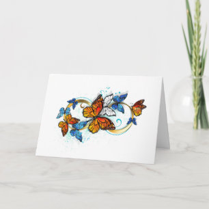 Tarjeta De Agradecimiento Infinidad de Mariposas Monarca