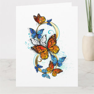 Tarjeta De Agradecimiento Infinidad de Mariposas Monarca