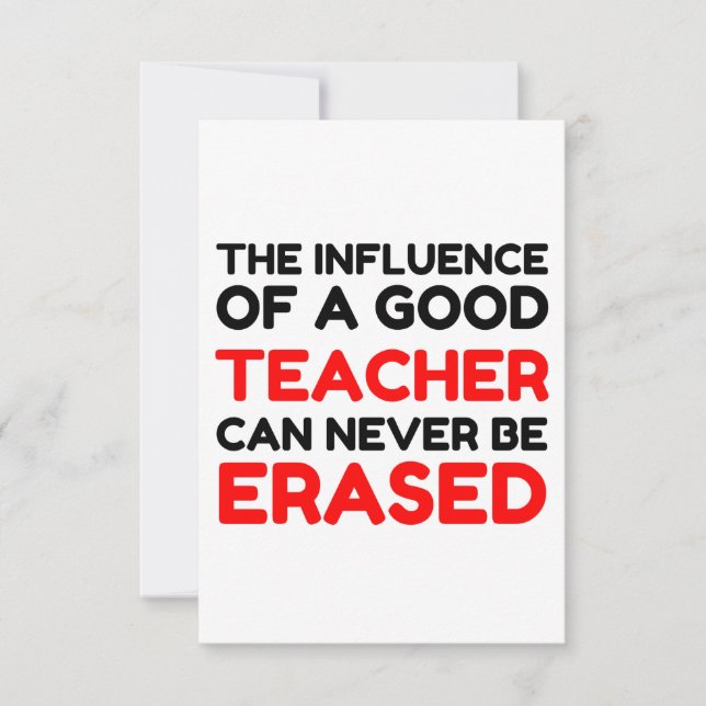 TARJETA DE AGRADECIMIENTO INFLUENCIA DE UN PROFESOR (Anverso)