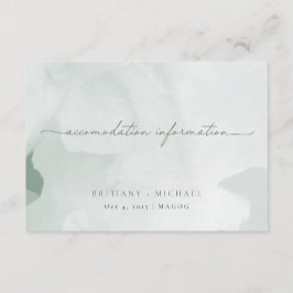 Tarjeta De Agradecimiento Information Card | English