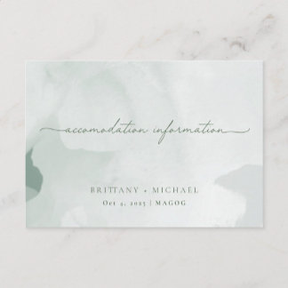 Tarjeta De Agradecimiento Information Card | English
