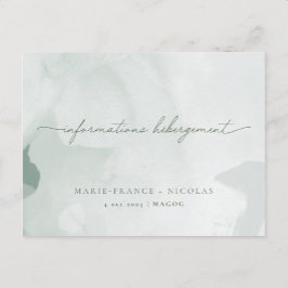 Tarjeta De Agradecimiento Information Card | French
