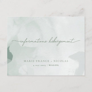 Tarjeta De Agradecimiento Information Card | French