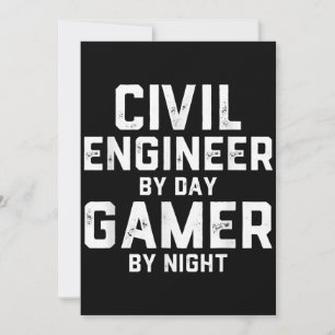 Tarjeta De Agradecimiento Ingeniero Civil Por Jugador De Día Por Ingeniero D