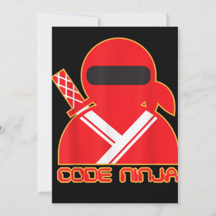 Tarjeta De Agradecimiento Ingeniero de Codificación Informática de Code Ninj