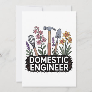Tarjeta De Agradecimiento Ingeniero Doméstico