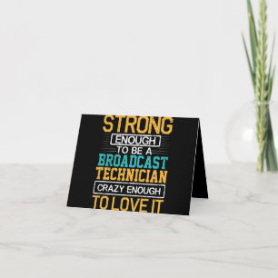 Tarjeta De Agradecimiento Ingeniero Suficientemente Loco Como Para Ser Técni