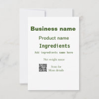 Ingredientes añaden nombre de producto examen de p
