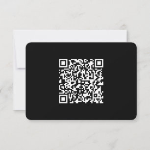 Tarjeta De Agradecimiento Ingrese URL y cree un código QR escaneable   Blanc