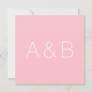 Tarjeta De Agradecimiento Iniciales de monograma de la pareja de personaliza