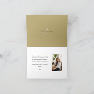 Tarjeta de agradecimiento inmobiliaria moderna