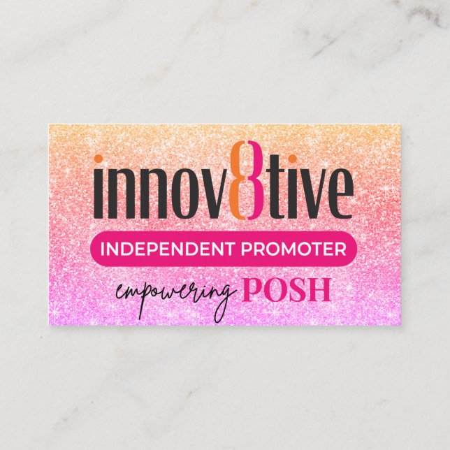 Tarjeta de agradecimiento Innov8tive Posh (Reverso)