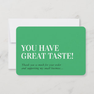 Tarjeta De Agradecimiento INSERT EMPRESARIAL moderno gracias kelly verde