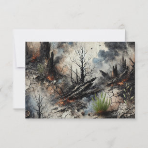 Tarjeta de agradecimiento inspirada en el arte