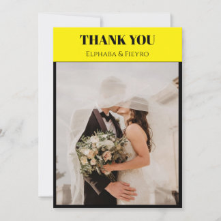 Tarjeta de agradecimiento inspirada en Playbill