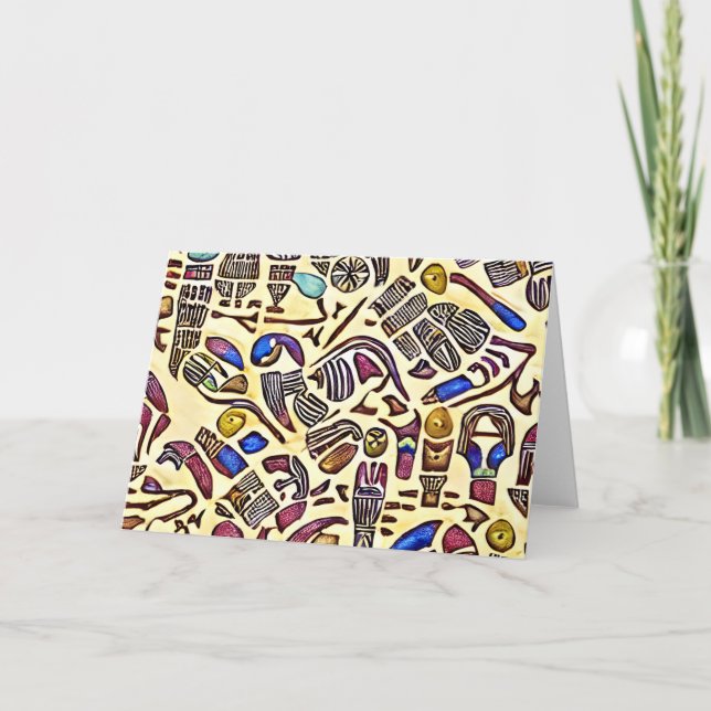 Tarjeta de agradecimiento inspirada por noches nub (Anverso)