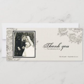 Tarjeta de agradecimiento inspirada por Vintage |