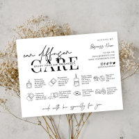 Instrucciones de cuidado del difusor de coches con