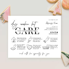 Tarjeta De Agradecimiento Instrucciones para el paquete de decoración de coo