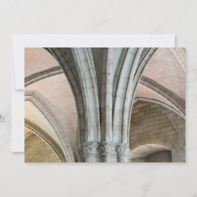 Tarjeta De Agradecimiento Interior del Palacio Papal (Anverso)