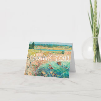 Tarjeta de agradecimiento, interior en blanco, tar